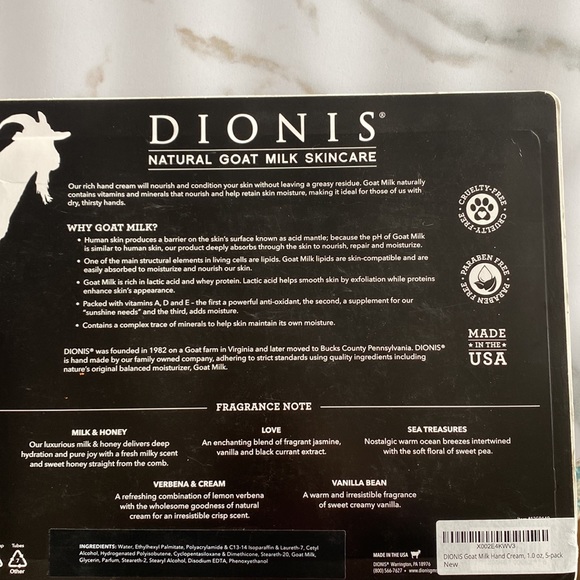 Dioni’s NWT natural goat milk hand cream set - Picture 4 of 4